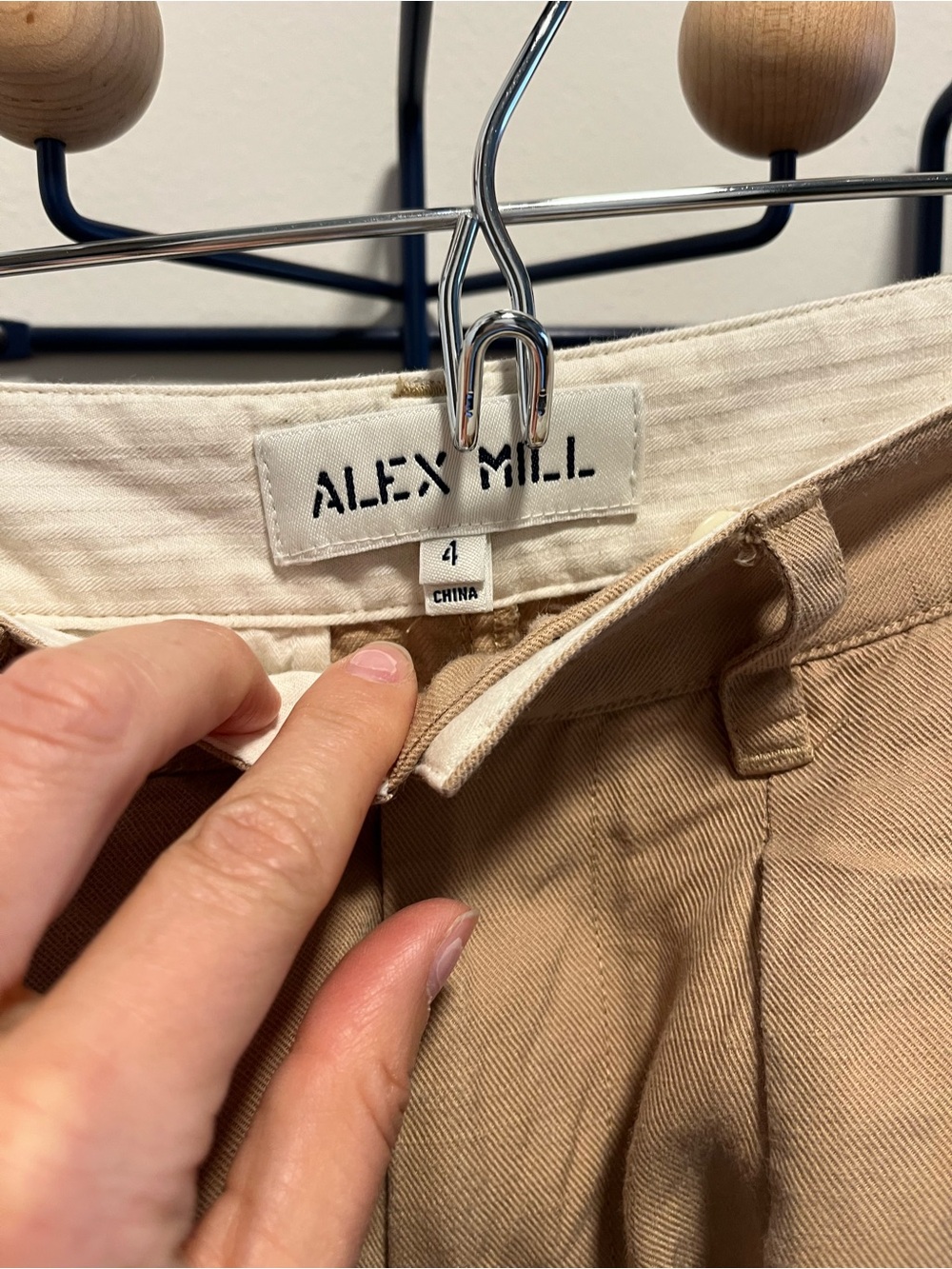 Alex Mill Khaki Cotton Chino Pants